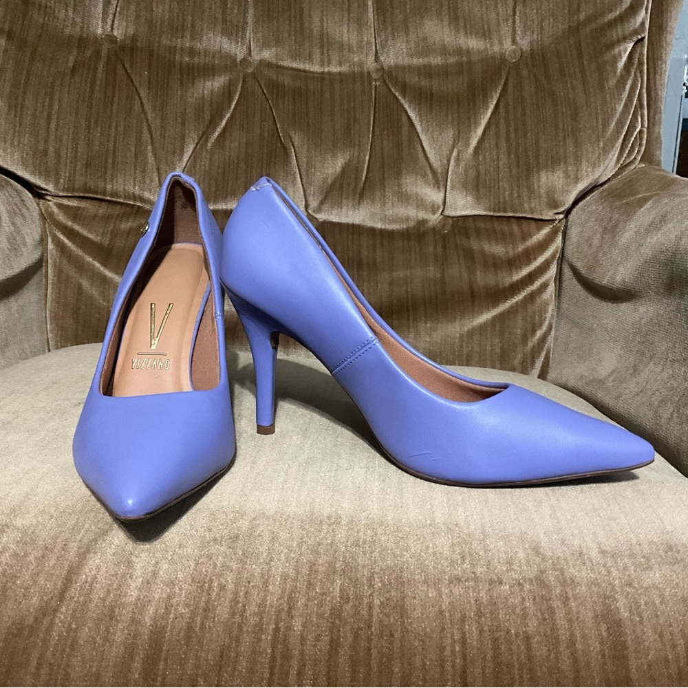 Vizzano hi heel purple Pointed Toe Heels women’s 37 / 8 - Picture 5 of 15